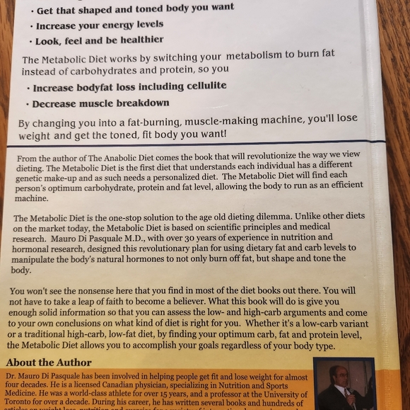 The Metabolic Diet Book by Mauro Di Pasquale - Picture 2 of 2